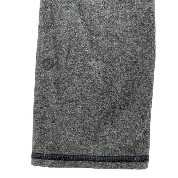 Lululemon Wunder Under Crop Roll Down Leggings Heathered Black Gray Sz 4 Cotton - Picture 11 of 11